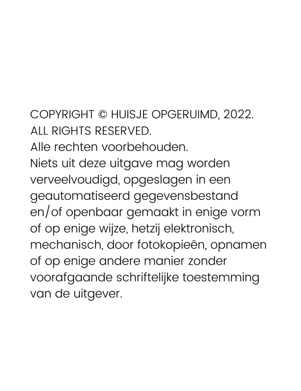 De badkamer opruimen