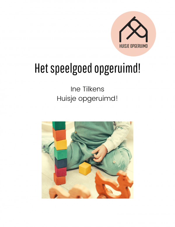 het speelgoed opgeruimd